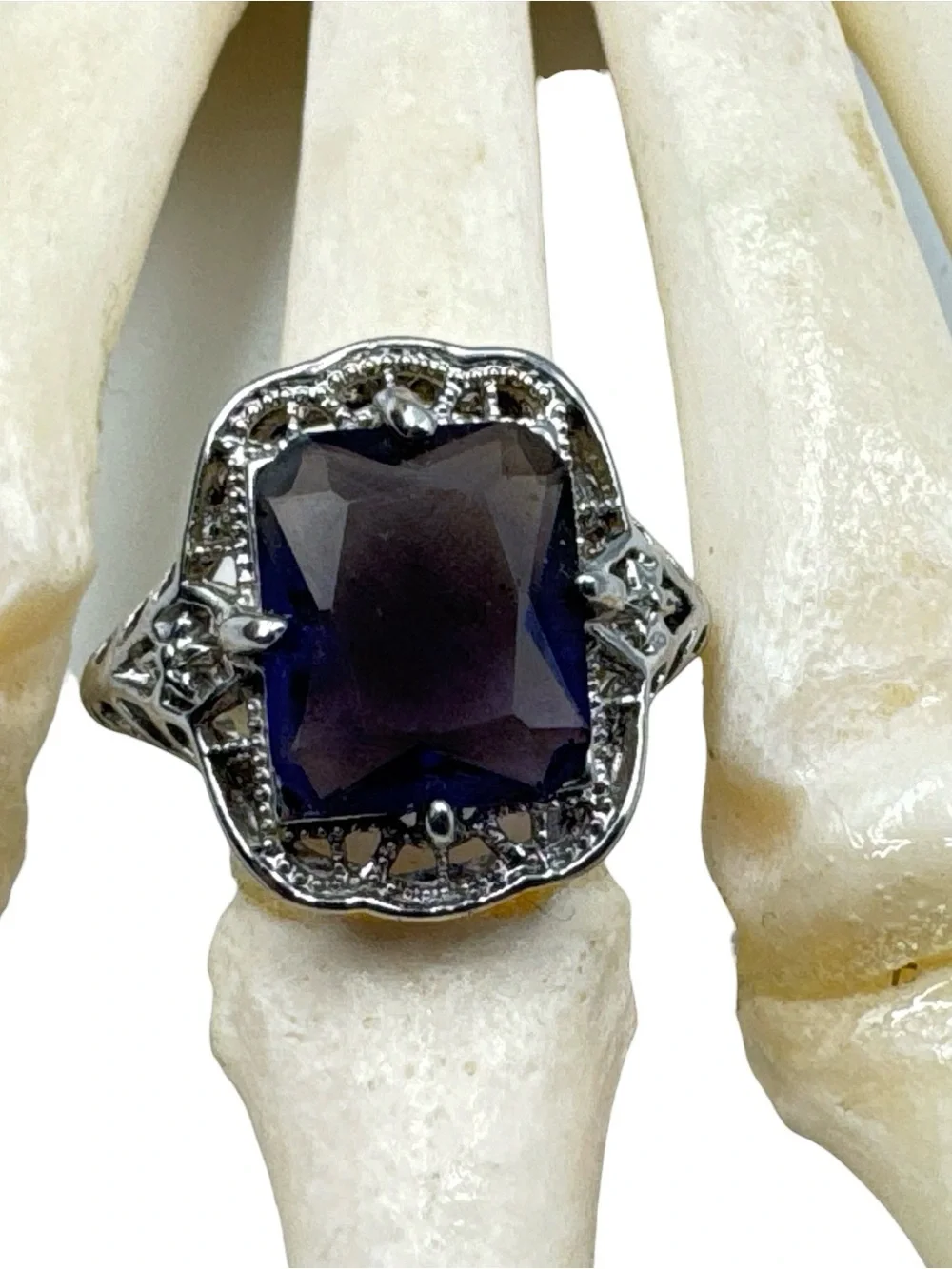 Vintage purple glass